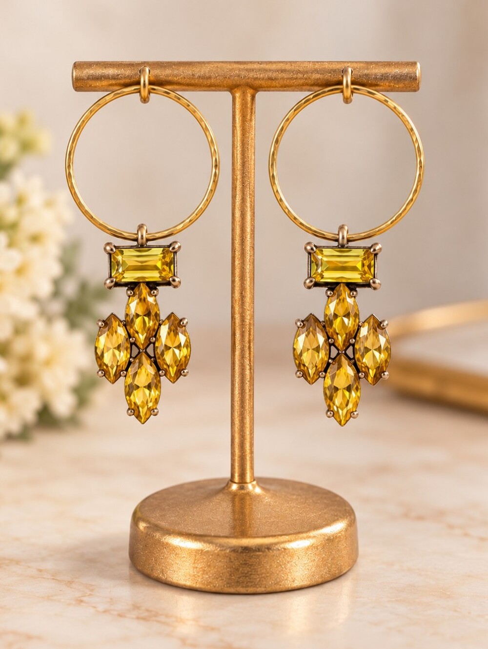 Plunder Gold Dangle Earrings